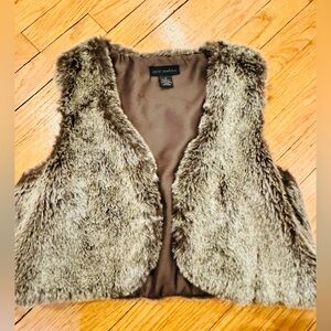 Steve Madden Chocolate Faux Fur Vest